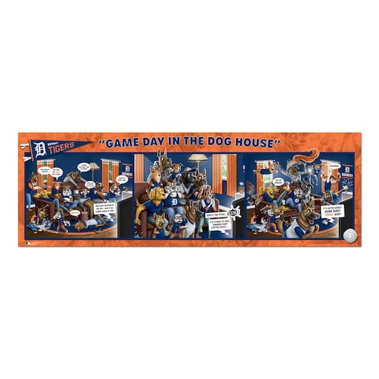 MLB Game Day in the Dog House 1,000 Piece Puzzle
